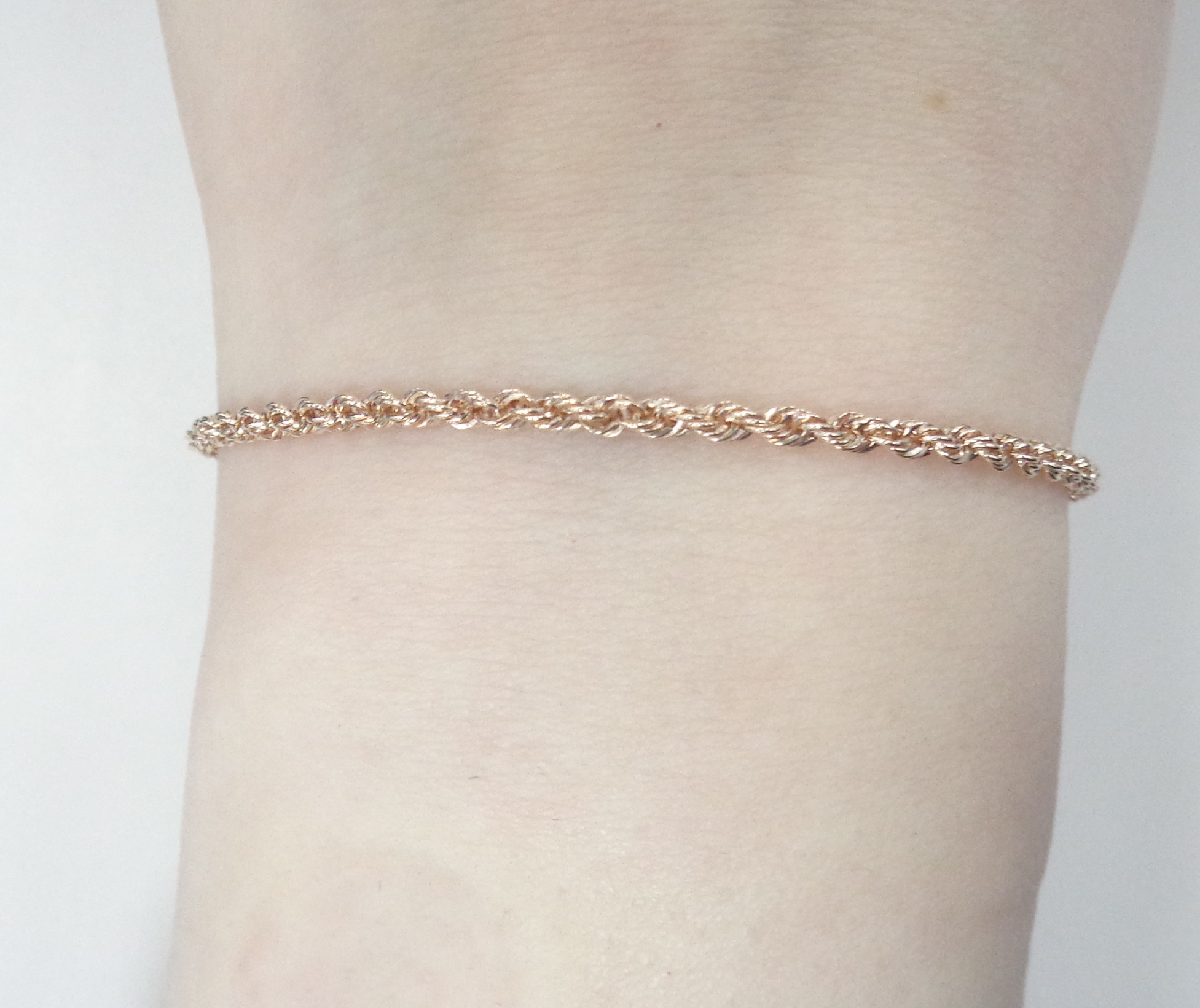 Браслет из золота плетение "Веревка"